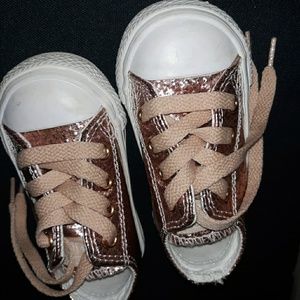Rose gold converse